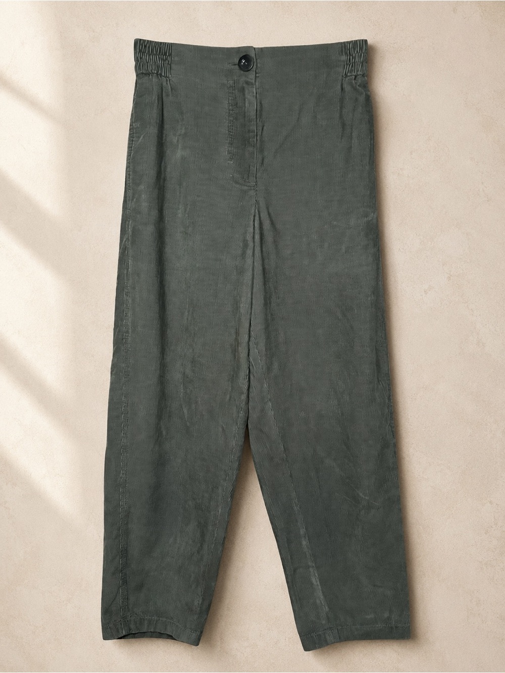 COS Olive Corduroy Barrel Leg Pants Size 2